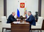 Президент России провёл рабочую встречу с губернатором Иркутской области Игорем Кобзевым