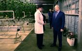 Владимир Путин посетил круголодичный тепличный комплекс