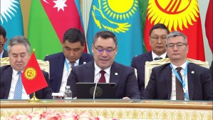 Садыр Жапаров выступил на Саммите Организации тюркских государств